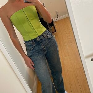 Corset top green - Danielle Guizio